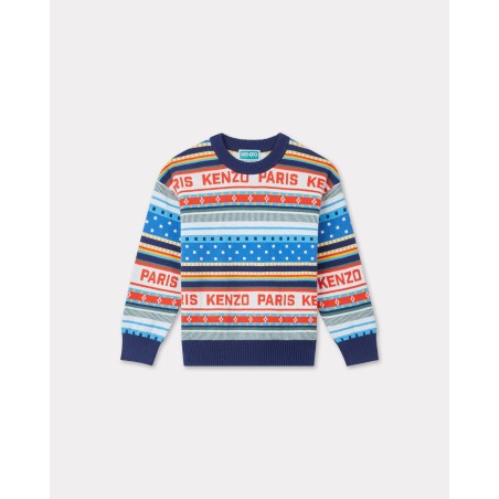 Pull jacquard en tricot 'KENZO Tour'