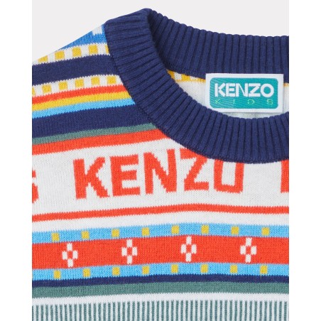 Pull jacquard en tricot 'KENZO Tour'