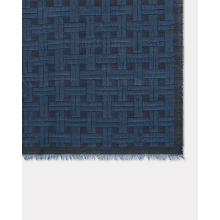 Étole jacquard 'KENZO Weave' en laine vierge et coton